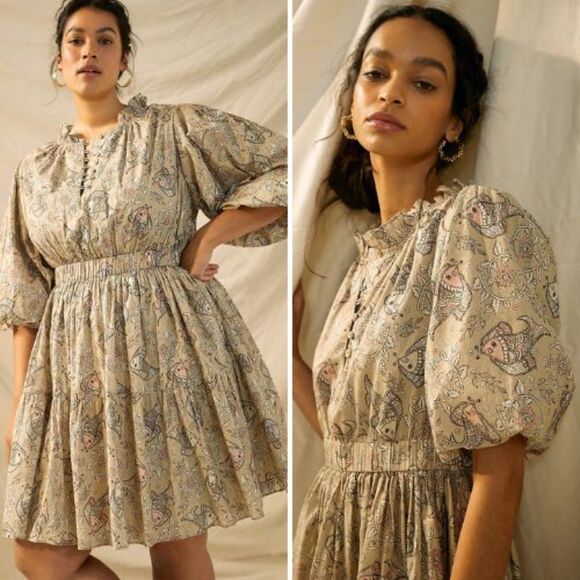 NWT Anthropologie x Let Me Be Celeste Mini Dress | 18W - Picture 1 of 6